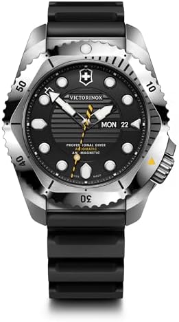 Amazon.com: Victorinox I.N.O.X. Automatic Black Dial Black Rubber